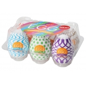 Набор из 6 мастурбаторов Tenga EGG IV с различным рельефом - Tenga - в Майкопе купить с доставкой