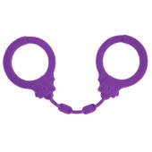 Фиолетовые силиконовые наручники Suppression - Lola Games - купить с доставкой в Майкопе