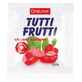 Гель-смазка Tutti-frutti со вкусом барбариса - 4 гр. - Биоритм - купить с доставкой в Майкопе