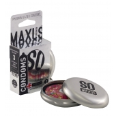 Экстремально тонкие презервативы в железном кейсе MAXUS Extreme Thin - 3 шт. - Maxus - купить с доставкой в Майкопе
