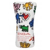 Мастурбатор-туба Keith Haring Soft Tube CUP - Tenga - в Майкопе купить с доставкой