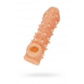 Телесная закрытая насадка с пупырышками Cock Sleeve Size M - 15,6 см. - KOKOS - в Майкопе купить с доставкой