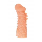 Телесная закрытая насадка с шершавой головкой Cock Sleeve Size L - 17,6 см. - KOKOS - в Майкопе купить с доставкой