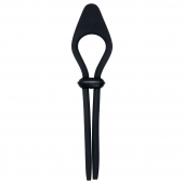 Черное эрекционное лассо с вибропулей Black Tie Affair - Zero Tolerance - в Майкопе купить с доставкой