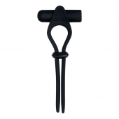 Черное эрекционное лассо с вибропулей Black Tie Affair - Zero Tolerance - в Майкопе купить с доставкой