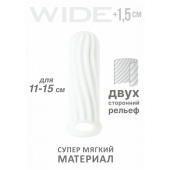 Белый фаллоудлинитель Homme Wide - 13 см. - Lola Games - в Майкопе купить с доставкой