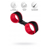 Красно-черные велюровые оковы Anonymo - ToyFa - купить с доставкой в Майкопе