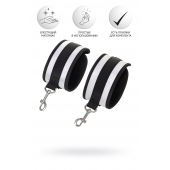 Серебристо-черные наручники Anonymo - ToyFa - купить с доставкой в Майкопе