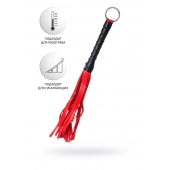 Красно-черный флоггер Anonymo - 28 см. - ToyFa - купить с доставкой в Майкопе