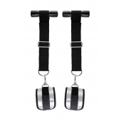 Черно-серебристые фиксаторы для рук на дверь Anonymo - ToyFa - купить с доставкой в Майкопе