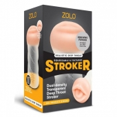 Мастурбатор-ротик ZOLO DEEP THROAT - Zolo - в Майкопе купить с доставкой