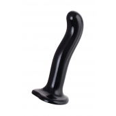 Черный стимулятор для пар P G-Spot Dildo Size M - 18 см. - Strap-on-me - в Майкопе купить с доставкой