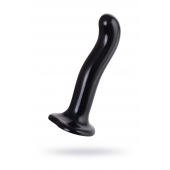 Черный стимулятор для пар P G-Spot Dildo Size L - 19 см. - Strap-on-me - в Майкопе купить с доставкой