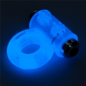 Голубое, светящееся в темноте эрекционное виброкольцо Lumino Play Vibrating Penis Ring - Lovetoy - в Майкопе купить с доставкой