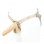 Поясной фаллоимитатор с мошонкой телесного цвета - 18 см. - LOVETOY (А-Полимер) - купить с доставкой в Майкопе