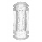 Прозрачный двусторонний мастурбатор Sophia - вагина и анус - Dream Toys - в Майкопе купить с доставкой