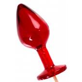 Красный леденец в форме малой анальной пробки со вкусом виски - Sosuчki - купить с доставкой в Майкопе