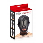 Маска-шлем с отверстием для рта и съемными шорами - Fetish Tentation - купить с доставкой в Майкопе