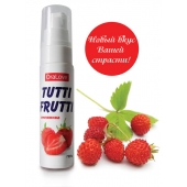 Гель-смазка Tutti-frutti с земляничным вкусом - 30 гр. - Биоритм - купить с доставкой в Майкопе