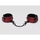 Красно-черные наручники Reversible Faux Leather Wrist Cuffs - Fifty Shades of Grey - купить с доставкой в Майкопе