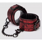 Красно-черные наручники Reversible Faux Leather Wrist Cuffs - Fifty Shades of Grey - купить с доставкой в Майкопе