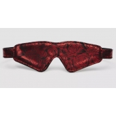 Двусторонняя красно-черная маска на глаза Reversible Faux Leather Blindfold - Fifty Shades of Grey - купить с доставкой в Майкопе
