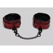 Красно-черные оковы Reversible Faux Leather Ankle Cuffs - Fifty Shades of Grey - купить с доставкой в Майкопе