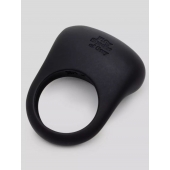 Черное эрекционное виброкольцо Sensation Rechargeable Vibrating Love Ring - Fifty Shades of Grey - в Майкопе купить с доставкой