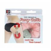 Металлические наручники с розовой меховой опушкой METAL HANDCUFF WITH PLUSH PINK - Dream Toys - купить с доставкой в Майкопе