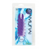 Закрытая фиолетовая насадка с пупырышками SAMURAI PENIS SLEEVE PURPLE - 14,5 см. - NMC - в Майкопе купить с доставкой
