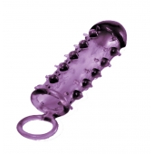 Закрытая фиолетовая насадка с пупырышками SAMURAI PENIS SLEEVE PURPLE - 14,5 см. - NMC - в Майкопе купить с доставкой