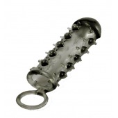 Дымчатая стимулирующая насадка с закрытой головкой SAMURAI PENIS SLEEVE BLACK - 14,5 см. - NMC - в Майкопе купить с доставкой