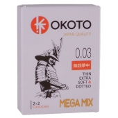 Набор из 4 презервативов OKOTO MegaMIX - Sitabella - купить с доставкой в Майкопе