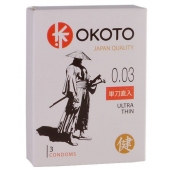 Ультратонкие презервативы OKOTO Ultra Thin - 3 шт. - Sitabella - купить с доставкой в Майкопе