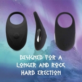 Черное эрекционное виброкольцо Thor Cockring - FeelzToys - в Майкопе купить с доставкой