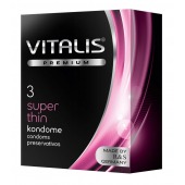 Ультратонкие презервативы VITALIS PREMIUM super thin - 3 шт. - Vitalis - купить с доставкой в Майкопе