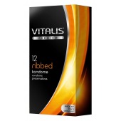 Ребристые презервативы VITALIS PREMIUM ribbed - 12 шт. - Vitalis - купить с доставкой в Майкопе