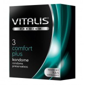 Контурные презервативы VITALIS PREMIUM comfort plus - 3 шт. - Vitalis - купить с доставкой в Майкопе