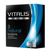 Классические презервативы VITALIS PREMIUM natural - 3 шт. - Vitalis - купить с доставкой в Майкопе