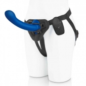 Синяя насадка Remote Control P-Spot G-Spot с черными трусиками - 20 см. - Pegasus - купить с доставкой в Майкопе