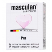 Супертонкие презервативы Masculan Pur - 3 шт. - Masculan - купить с доставкой в Майкопе