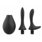 Черный анальный душ Nexus Anal Douche Set с 2 сменными насадками - Nexus Range - купить с доставкой в Майкопе