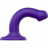 Фиолетовый фаллоимитатор-насадка Strap-On-Me Dildo Dual Density size S - 17 см. - Strap-on-me - купить с доставкой в Майкопе