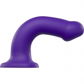 Фиолетовый фаллоимитатор-насадка Strap-On-Me Dildo Dual Density size L - 19 см. - Strap-on-me - купить с доставкой в Майкопе