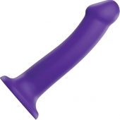 Фиолетовый фаллоимитатор-насадка Strap-On-Me Dildo Dual Density size L - 19 см. - Strap-on-me - купить с доставкой в Майкопе