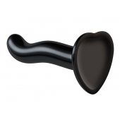 Черный фаллоимитатор-насадка Strap-On-Me P G spot Dildo size S - 16,4 см. - Strap-on-me - купить с доставкой в Майкопе