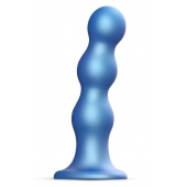 Голубая насадка Strap-On-Me Dildo Plug Balls size S - Strap-on-me - купить с доставкой в Майкопе