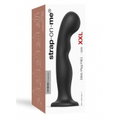 Черная насадка Strap-On-Me Dildo Plug P G size XXL - Strap-on-me - купить с доставкой в Майкопе