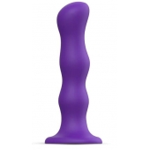 Фиолетовая насадка Strap-On-Me Dildo Geisha Balls size M - Strap-on-me - купить с доставкой в Майкопе