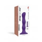 Фиолетовая насадка Strap-On-Me Dildo Geisha Balls size XL - Strap-on-me - купить с доставкой в Майкопе